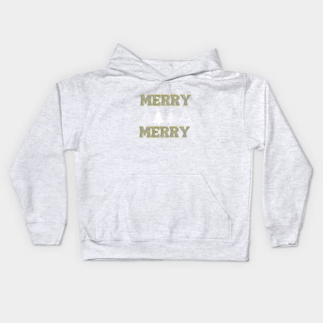 Merry Merry Kids Hoodie by Ayzora Studio